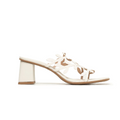 Thick-Heeled Leaf Sandals
