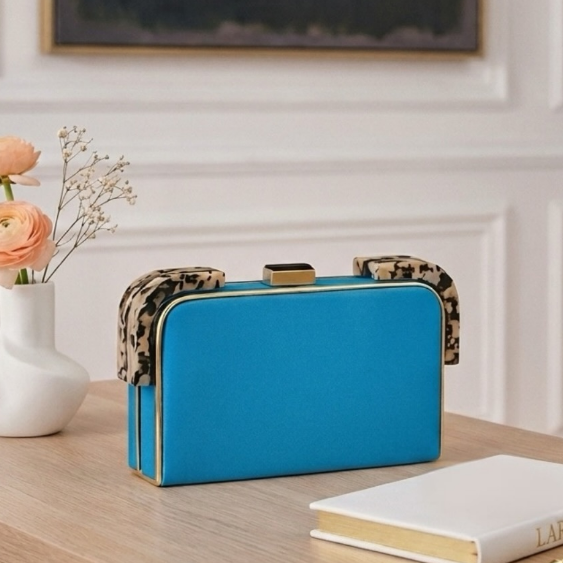 Classic Rectangular Velvet Clutch