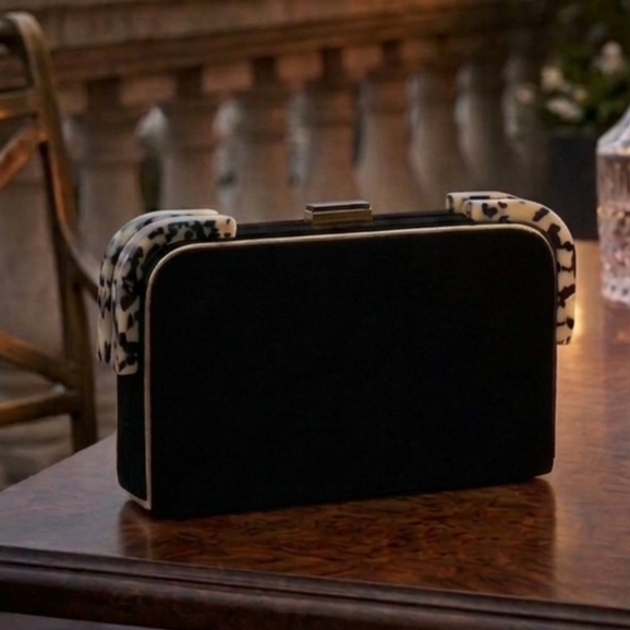 Classic Rectangular Velvet Clutch