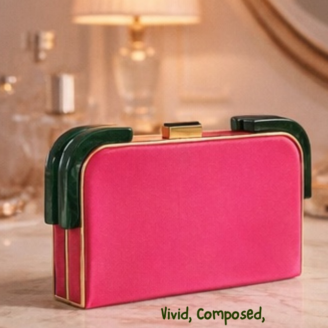 Classic Rectangular Velvet Clutch