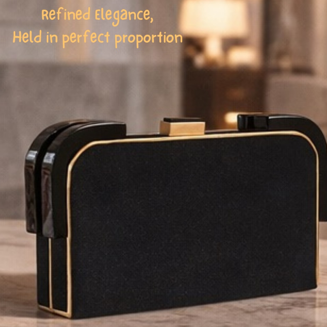Classic Rectangular Velvet Clutch