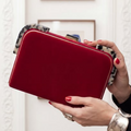 Classic Rectangular Velvet Clutch