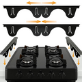 Adjustable Stainless Steel Stove Gap Covers (2 Pack)