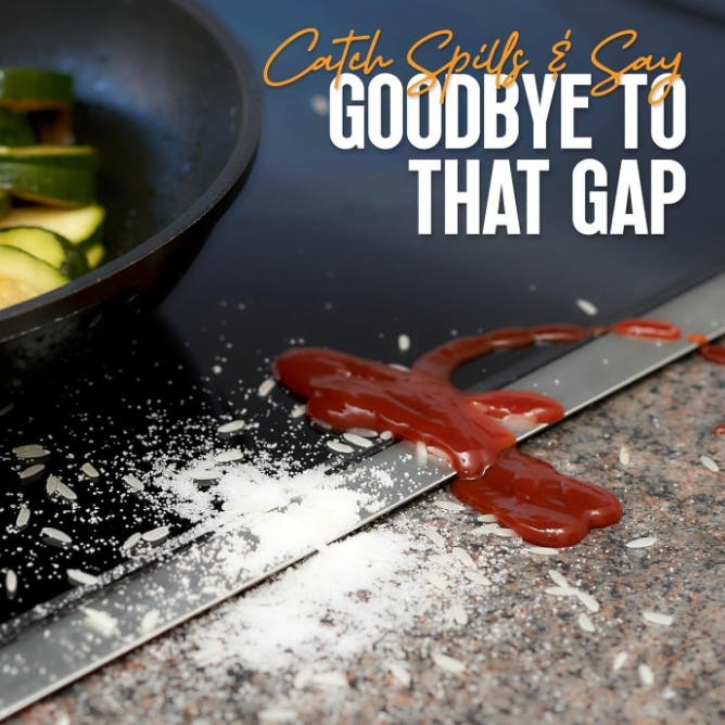 Adjustable Stainless Steel Stove Gap Covers (2 Pack)