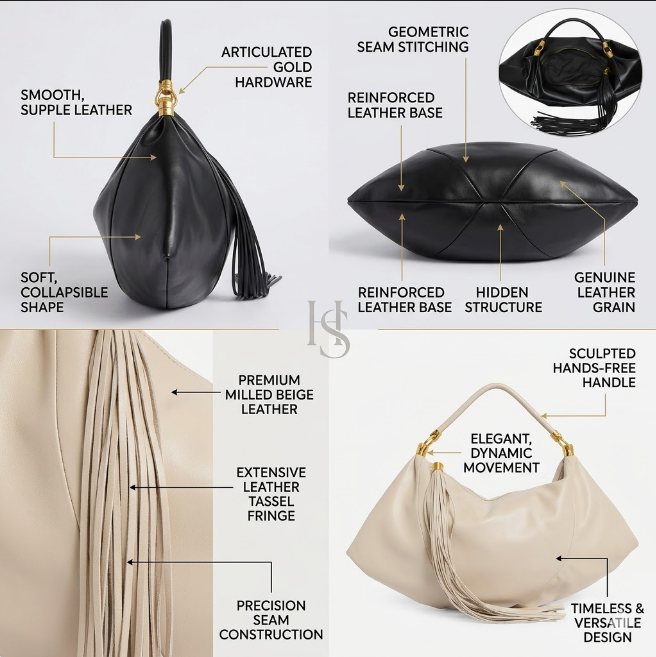 Pillowy Shape Boho Style Shoulder Bag