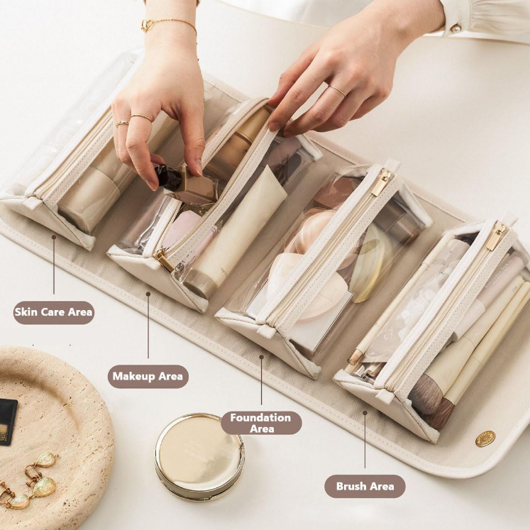 4-in-1 Make Up Waterproof Cosmetic Bag