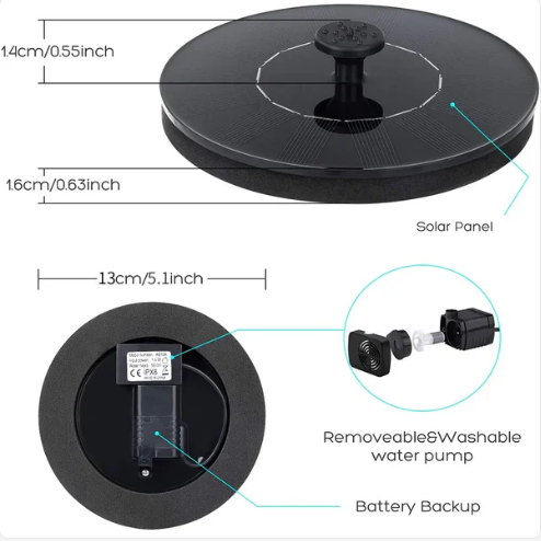 Solar Water Fountain