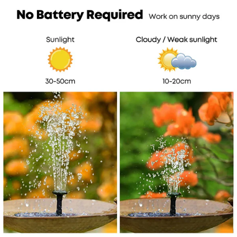 Solar Water Fountain