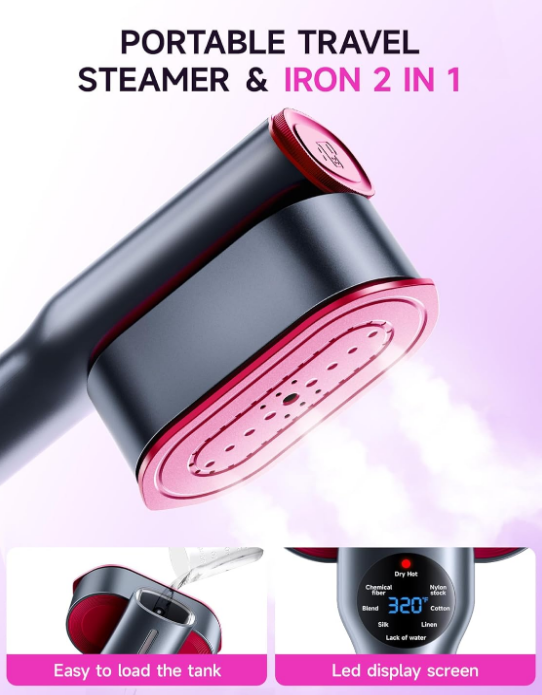 2-in-1 Steamer & Iron for Clothes