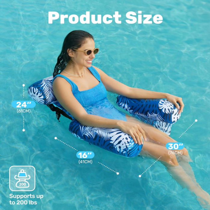 Pool Float With Adjustable Straps