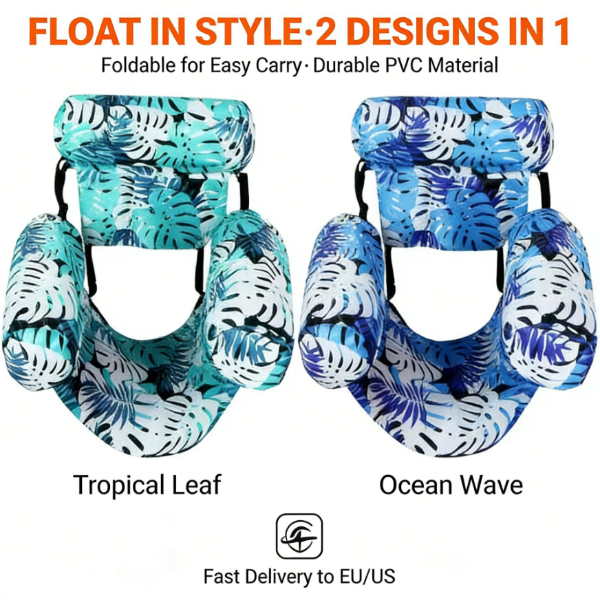 Pool Float With Adjustable Straps