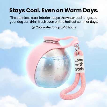2-in-1 Portable Dog Water Bottle