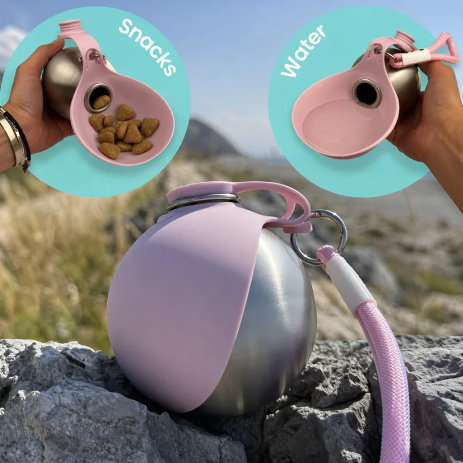2-in-1 Portable Dog Water Bottle
