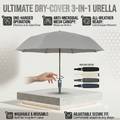 Automatic Open & Close Folding Umbrella with Waterproof Sleeve