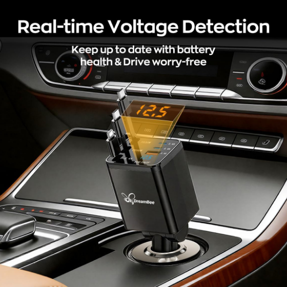 Super Fast Retractable Car Charger