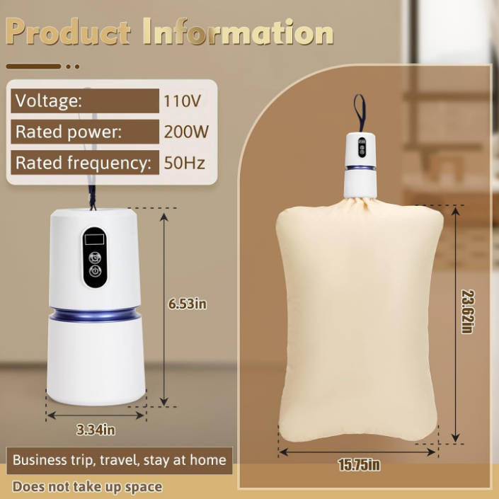 200W Mini Dryer Machine for Travel