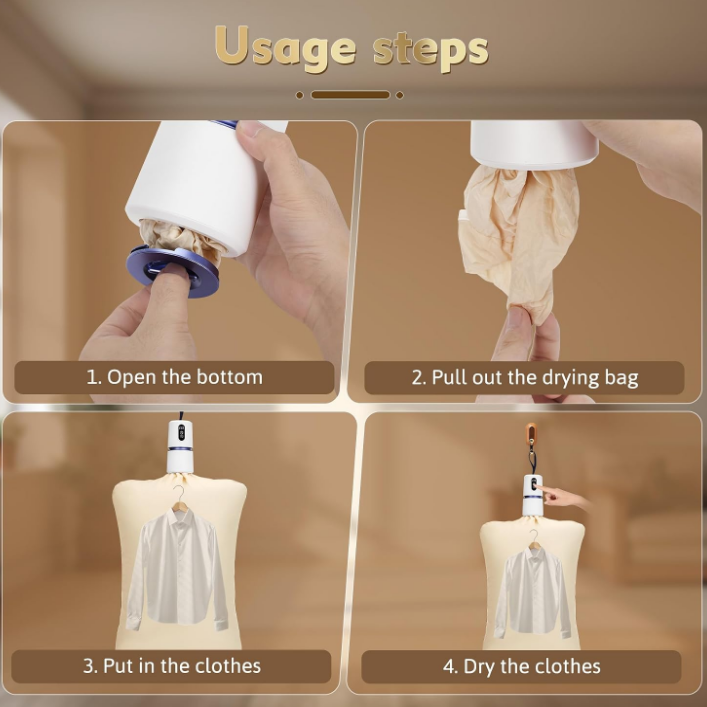 200W Mini Dryer Machine for Travel