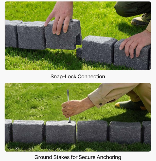 Faux Stone Landscape Edging
