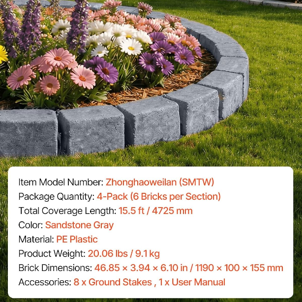 Faux Stone Landscape Edging