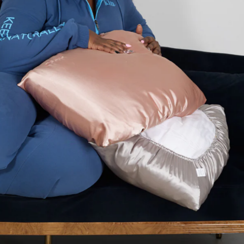 Reversible Satin Bonnet Pillowcase