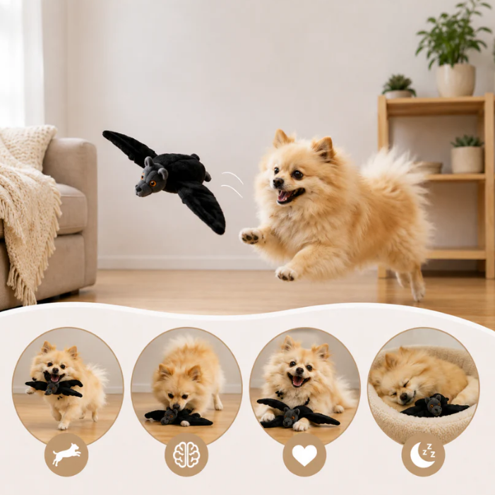 Flying Bat Toy For Hyperactive Dogs