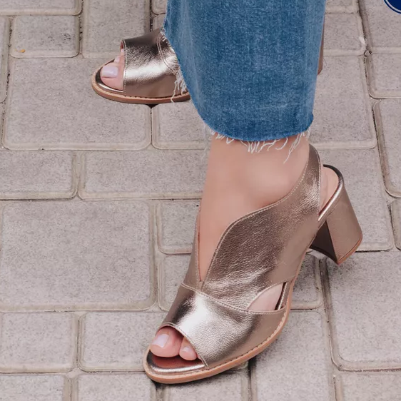 Women's Fishmouth Thick Heel Shoes
