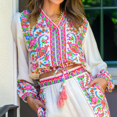 Bohomia Floral Top