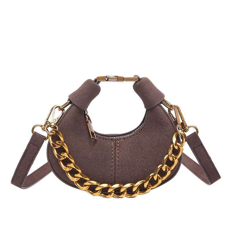 Suede Crossbody Mini Bag