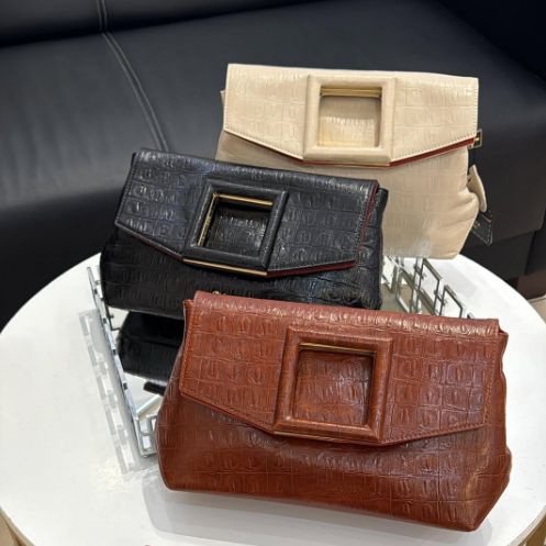Medium Leather Clutch