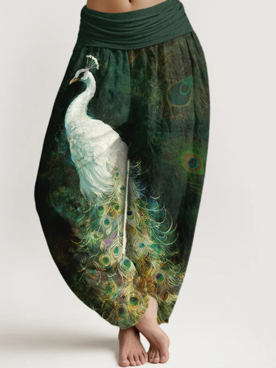Breezy Elastic Waist Harem Pants