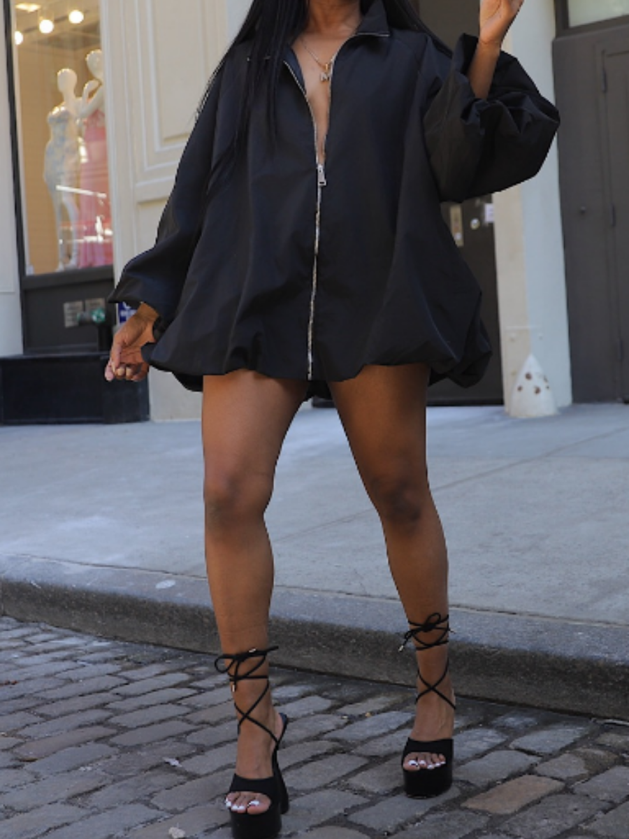 Chic Oversize Jacket Dress