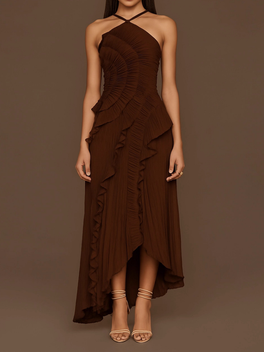 Chiffon Elegant Midi Dress