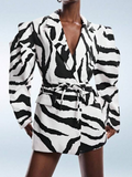 Oversized Zebra Blazer