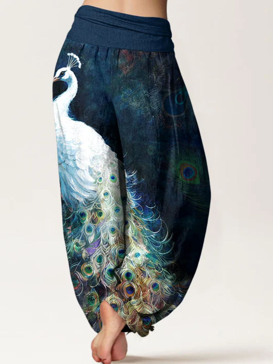 Breezy Elastic Waist Harem Pants