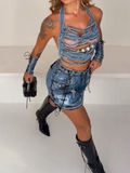 Hot Girl Denim To Denim Outfit