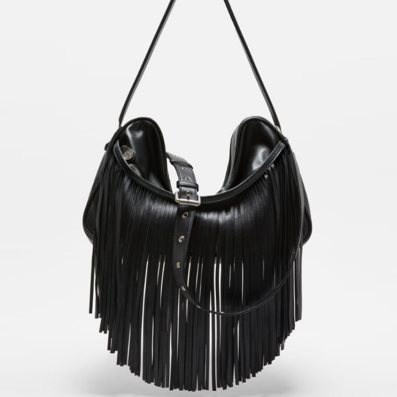 Statement Fringed Shoulder Bag