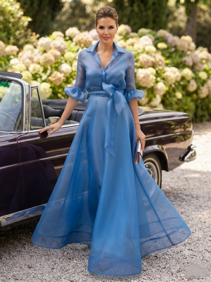 Demure Floral Occasion Maxi Dress