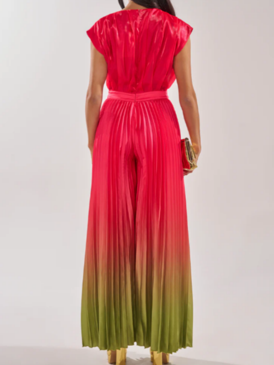 Sunset Pleated Jumpsuit
