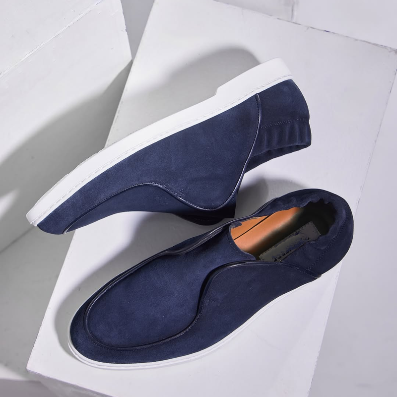 Men's Slip On Shoes With Elastic Heel
