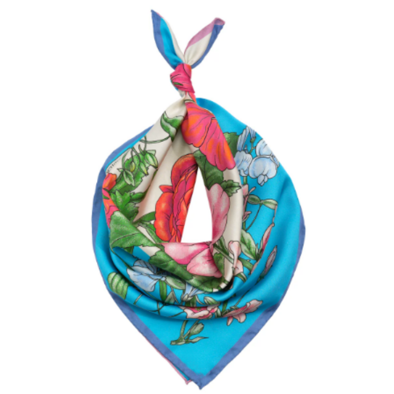 Flower Silk Scarf