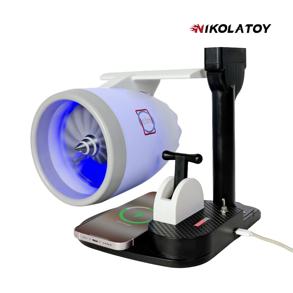 Dsektop JetFan-Equipped With Wireless Charging  And Humidifier
