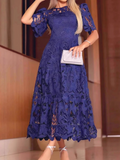 SS26 Elegant Lace Midi Dress
