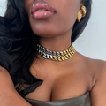 Hip-pop Girl Necklace&Bracelet