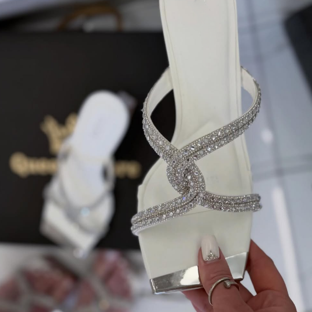 Sparkly Cut Out Heels