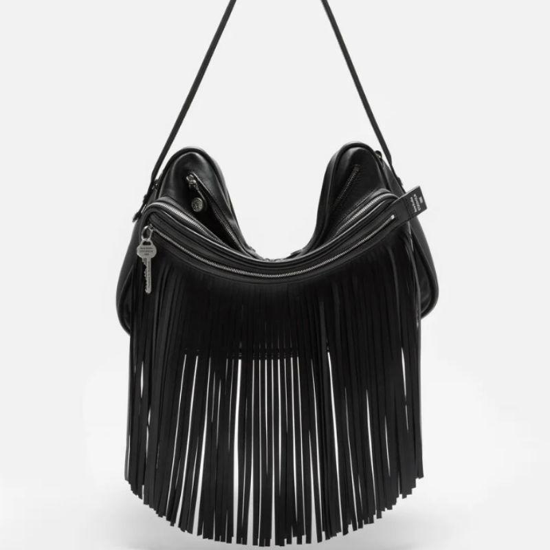 Statement Fringed Shoulder Bag