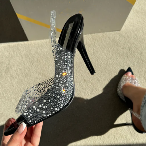 PERSPEX SLINGBACK HEELS