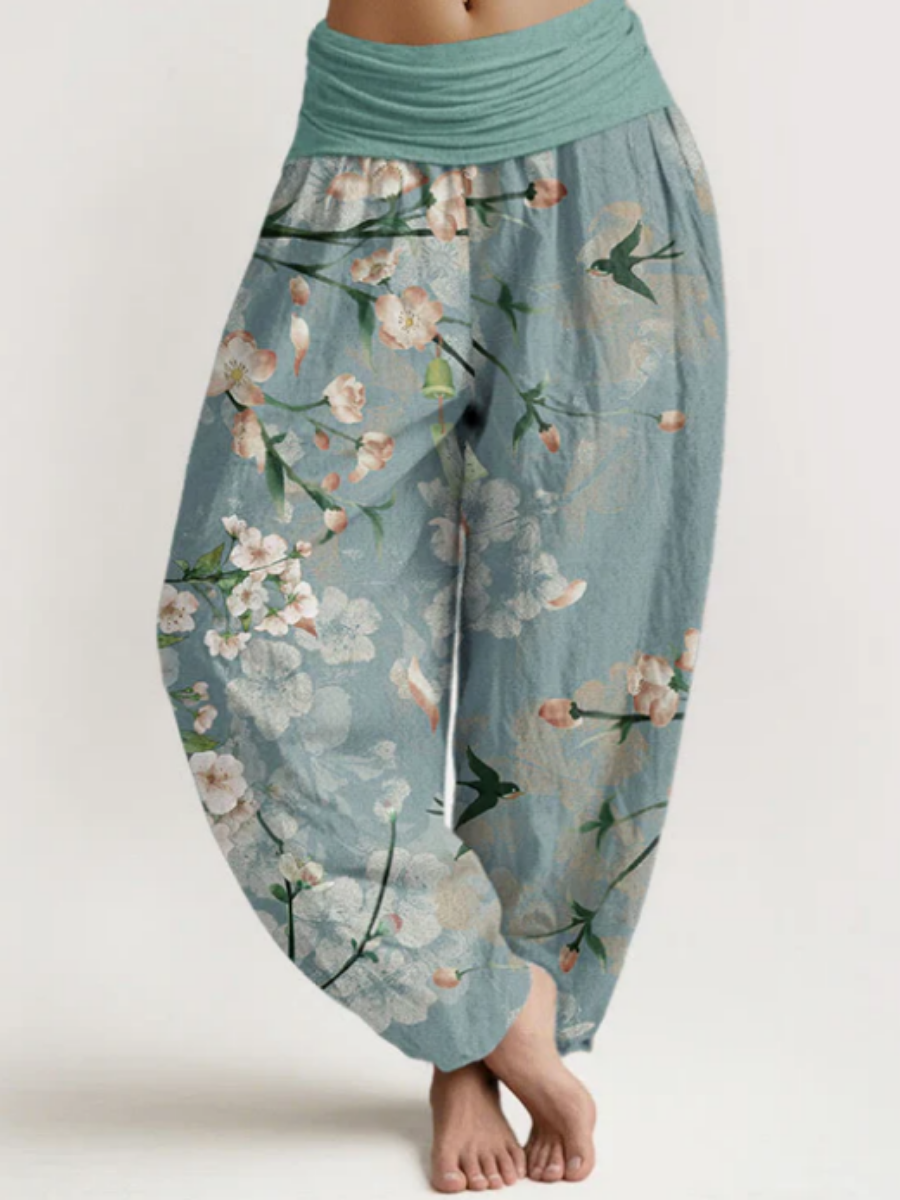 Breezy Elastic Waist Harem Pants