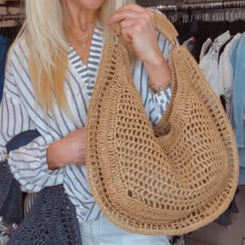 Boho Summer Straw Bag