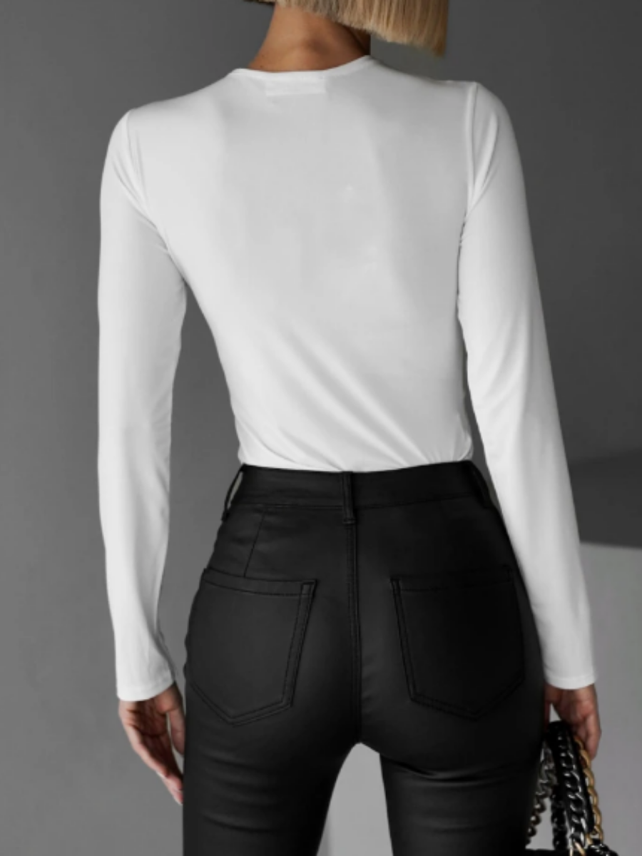 Cut Out Crop Fitted Top